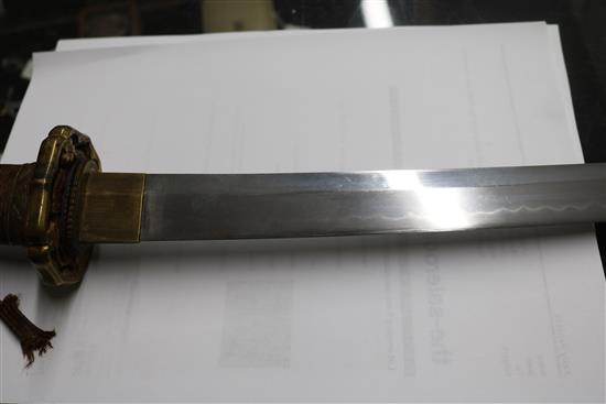 A Japanese sword length 103cm